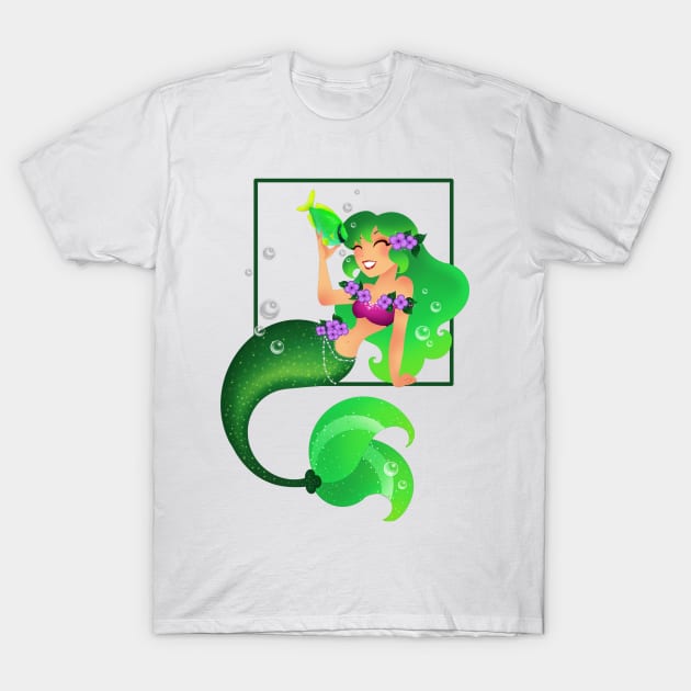 Green Mermaid T-Shirt by Redheadkls